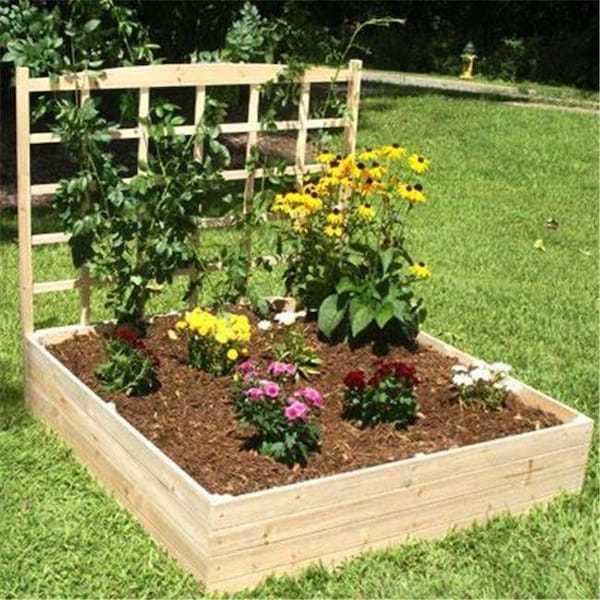 Riverstone Industries RGB-4411-TEden Garden Bed With Trellis